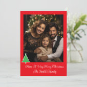 Carte photo de vacances (Debout devant)