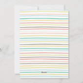 Carte photo de vacances à cadre mignon (Dos)