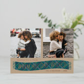 Carte photo de vacances à l'Écharpe d'hiver à l'hu (Debout devant)