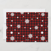 carte photo de vacances à l'éclaboussure de flocon (Dos)