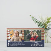 carte photo de vacances à thème patriotique (Debout devant)