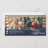 carte photo de vacances à thème patriotique (Devant)