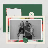 Carte photo de vacances Abstrait de cadre de fête  (Devant / Derrière)