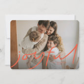 Carte photo de vacances Big Joy - rouge (Devant)