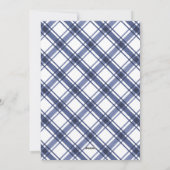 Carte photo de vacances bleu blanc (Dos)