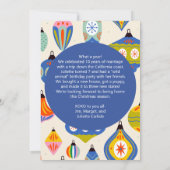 Carte photo de vacances Blue Retro | vertical (Dos)