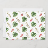 Carte photo de vacances botanique tropical (Dos)