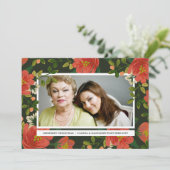 Carte photo de vacances Bouquet vintage (Debout devant)