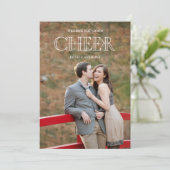 CARTE PHOTO DE VACANCES CHEER - Blanc (Debout devant)