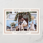 Carte photo de vacances classique (Recto)