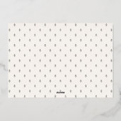 Carte photo de vacances classique (Verso)