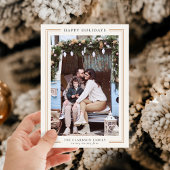 Carte photo de vacances classique