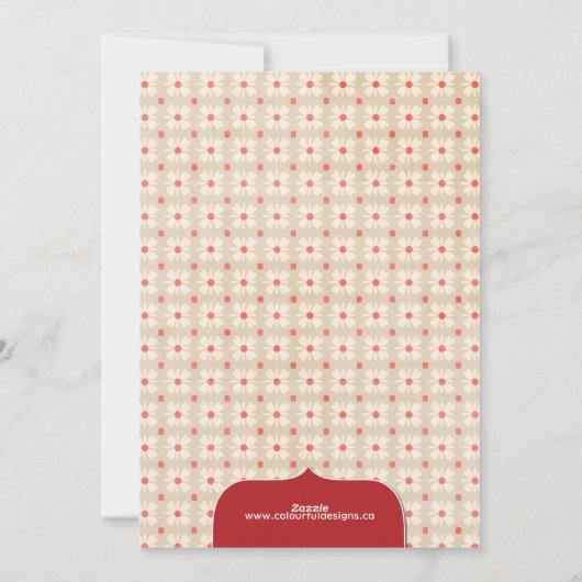 Carte photo de vacances Classy (Dos)