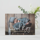 Carte photo de vacances Comfort & Joy (Debout devant)