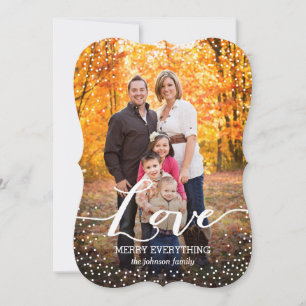 Carte photo de vacances d'amour