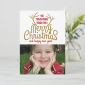 Carte photo de vacances d'andouillers d'or (Debout devant)