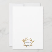 Carte photo de vacances d'andouillers d'or (Dos)