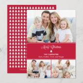 Carte photo de vacances dans l'arbre moderne - Rou (Devant / Derrière)