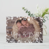 Carte photo de vacances de cadre figé (Debout devant)