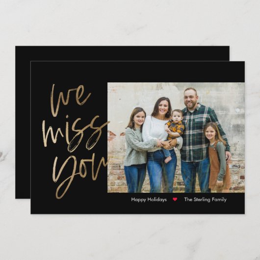 Carte photo de vacances de couleur modifiable manq (Devant / Derrière)