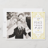 Carte photo de vacances de joie d'acclamation de (Devant)