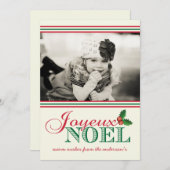 Carte photo de vacances de "Joyeux Noel" de (Devant / Derrière)
