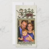 Carte photo de vacances de neige (Devant)