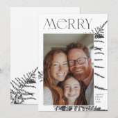 Carte photo de vacances de Noël (Devant / Derrière)