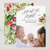 Carte photo de vacances de nuit silencieux (Devant / Derrière)