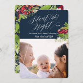 Carte photo de vacances de nuit silencieux (Devant / Derrière)