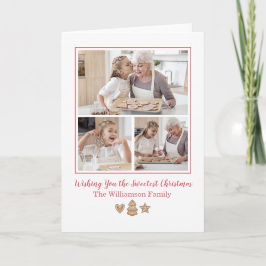 Carte photo de vacances de pain d'épice (Devant)