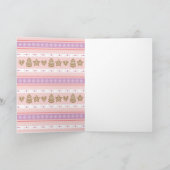 Carte photo de vacances de pain d'épice (Intérieur)