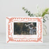 Carte photo de vacances Doodle Frame (Debout devant)