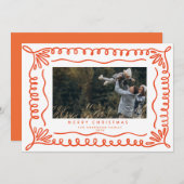 Carte photo de vacances Doodle Frame (Devant / Derrière)