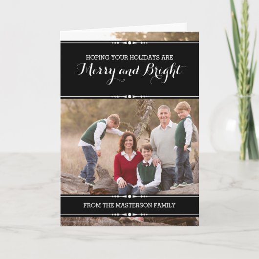 Carte photo de vacances Ebony Simply Chic (Devant)