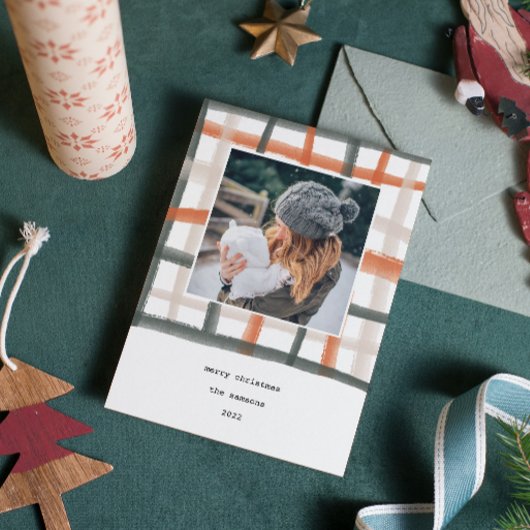 Carte photo de vacances en classe | B