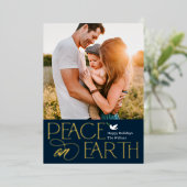 Carte photo de vacances en feuille de souhait pais (Debout devant)