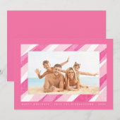 Carte photo de vacances en Sucre de canne peint ro (Devant / Derrière)