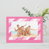 Carte photo de vacances en Sucre de canne peint ro (Debout devant)