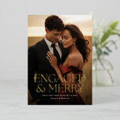 Carte photo de vacances engagé et joyeux (Debout devant)