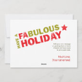 Carte photo de vacances - Fabuleux Star Studed (Dos)