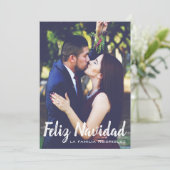 Carte photo de vacances - Feliz Navidad (Debout devant)
