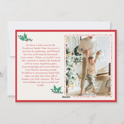 Carte photo de vacances Foliage de la ferme de la (Dos)