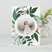 Carte photo de vacances généreux | Forêt (Debout devant)