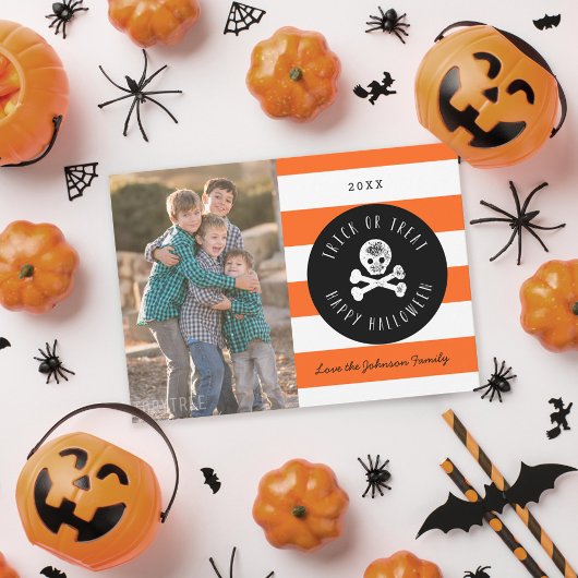 Carte photo de vacances Halloween