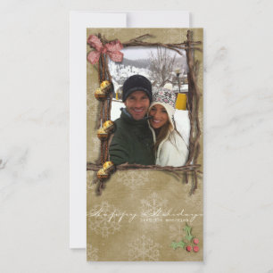 carte photo de vacances heureux