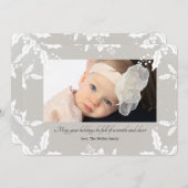 Carte photo de vacances Holly Frame (Devant / Derrière)