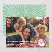 Carte photo de vacances Horizontal moderne du mili (Devant / Derrière)