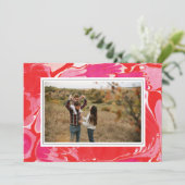 Carte photo de vacances horizontale avec des bille (Debout devant)