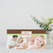 CARTE PHOTO DE VACANCES INTELLIGENTE :: panneau in (Debout devant)